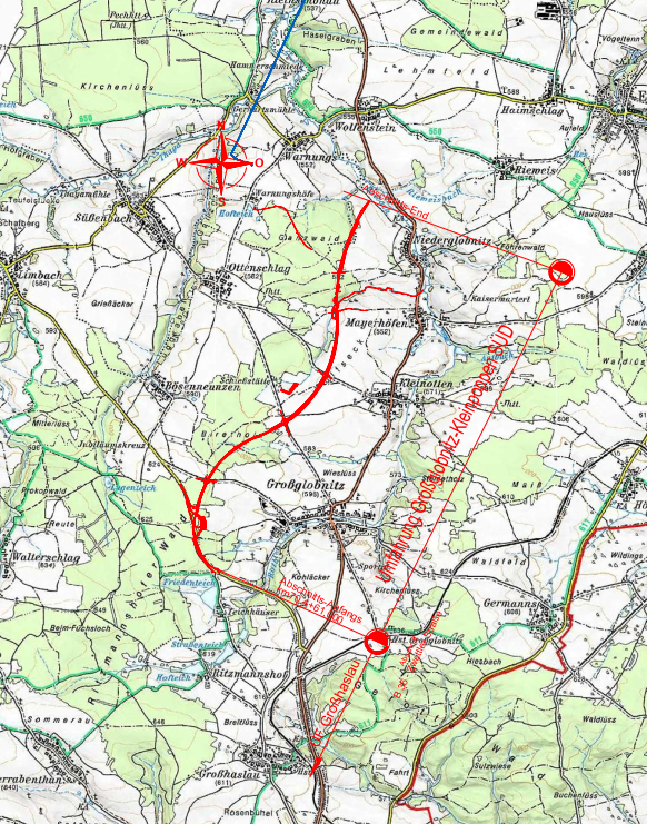 Trassenplanung B36 Süd-Abschnitt