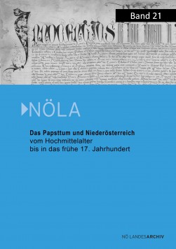 Buchneuerscheinung: Mitteilungen aus dem NÖ Landesarchiv (Band 21)