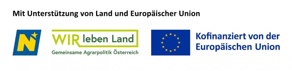 Logoleiste für EU-Land-kofinanzierte Naturschutzprojekte